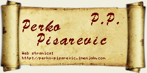 Perko Pisarević vizit kartica